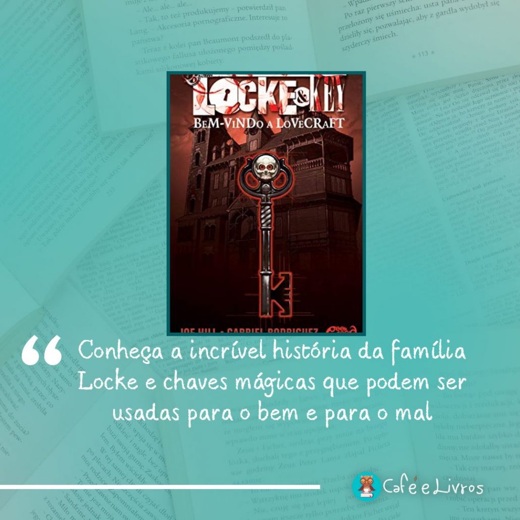 foto do livro locke and key bem-vindo a lovecraft