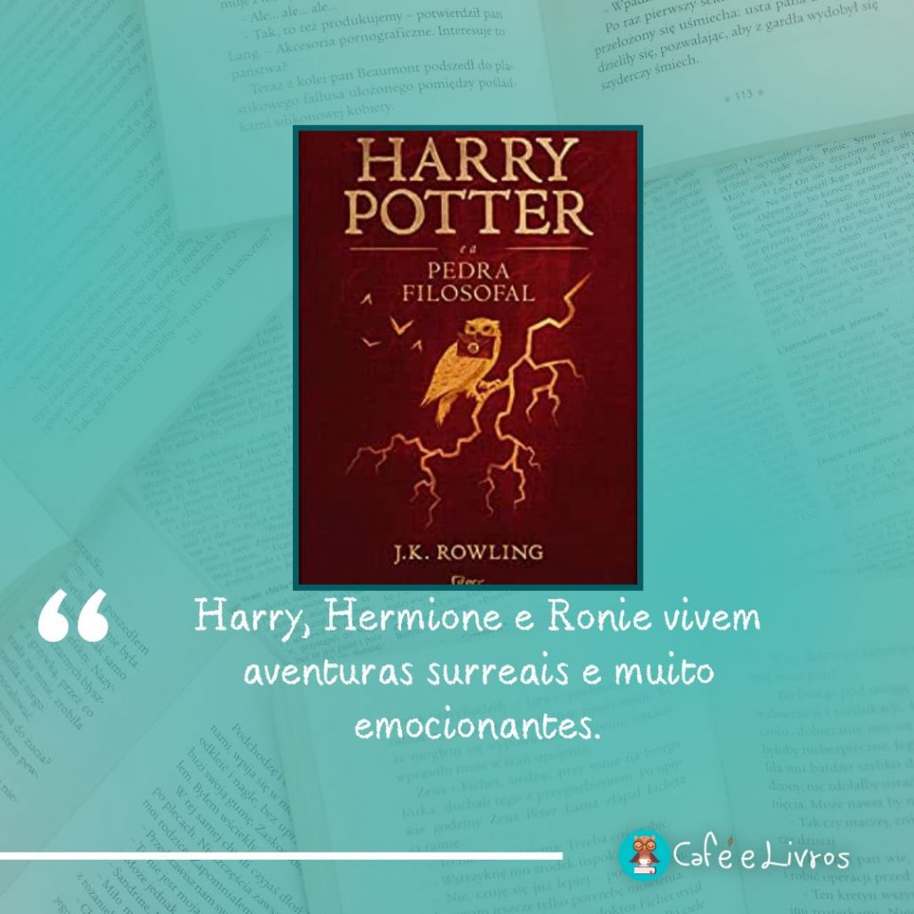 foto do livro harry potter e a pedra filosofal