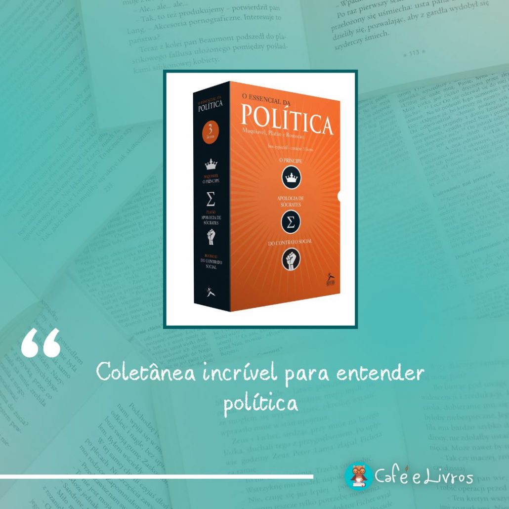 foto do box livros sobre política