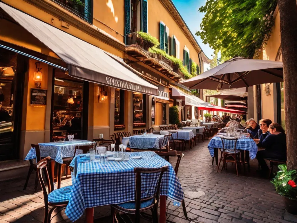 Descrição: Uma imagem de uma pessoa sentada em um café aconchegante na Itália, saboreando um cappuccino enquanto estuda cartões de vocabulário italiano. A pessoa está rodeada por livros coloridos de idiomas e uma pequena bandeira italiana é exibida na mesa. A luz do sol quente ilumina a cena, criando uma atmosfera perfeita para aprender italiano.